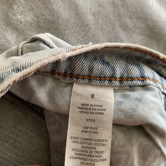 GARAGE HIGH RISE DENIM SHORTS - Picture 4 of 4